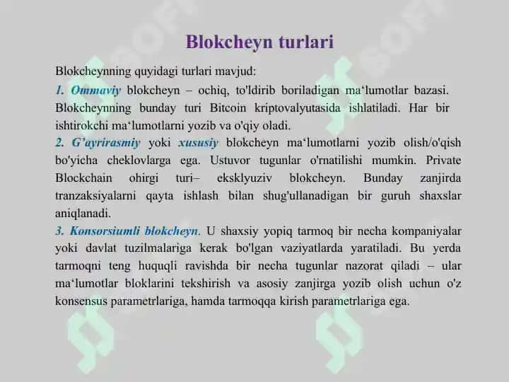Blokchayin texnologiyalariga kirish 8