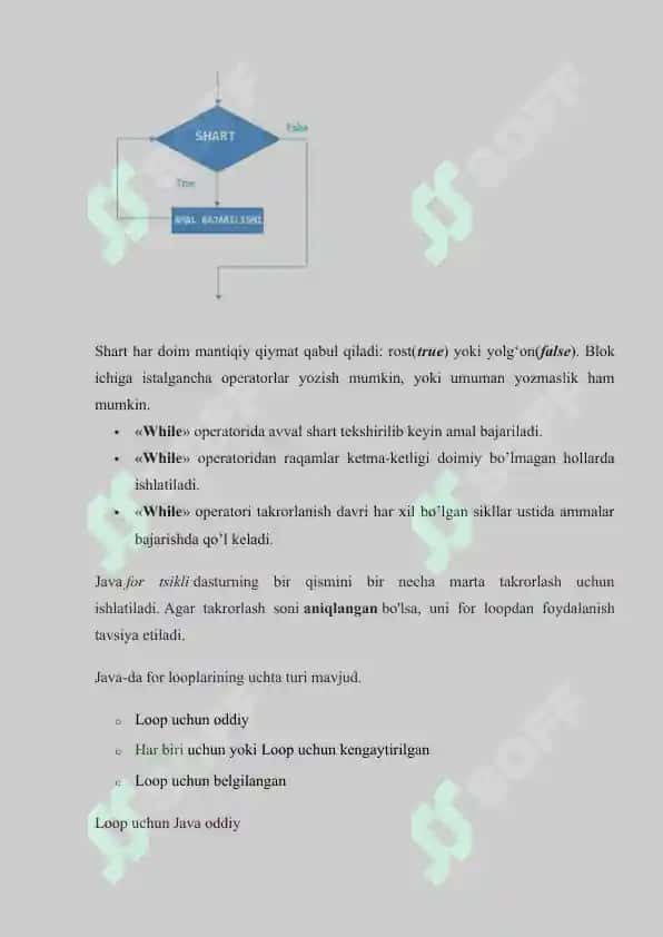 Sikl (for each) operatorlari 7