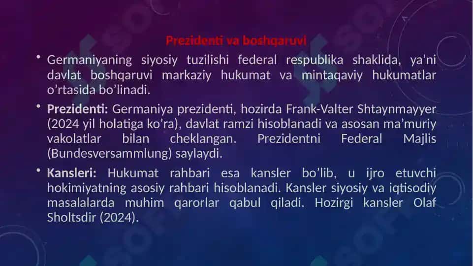 Xorijiy davlatlarning ijtimoiy siyosati. Germaniya misolida 3