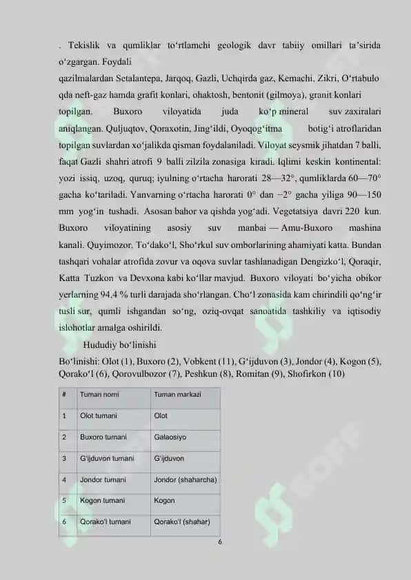 Buxoro-navoiy geografik rayoni 6