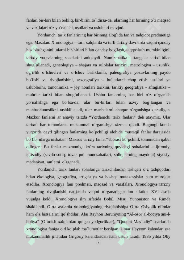 Tarix darslarida xronologik koʻnikmalarni shakllantirish usullari 5