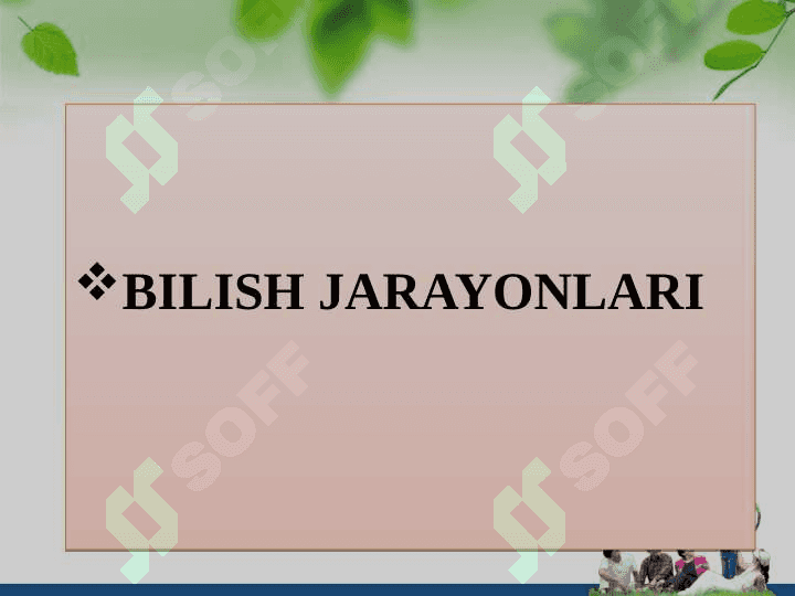 Bilish jarayonlari 3
