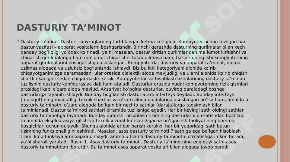 Axborot texnologiyalarining dasturiy ta’minoti 4