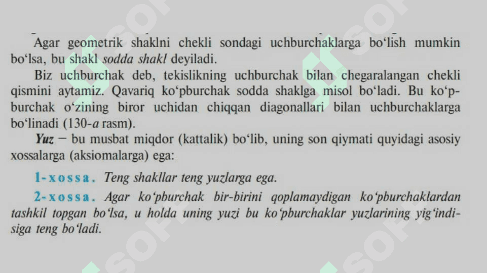FIGURALARNING YUZI FIGURALARNI YUZINI OʻLCHADH 3