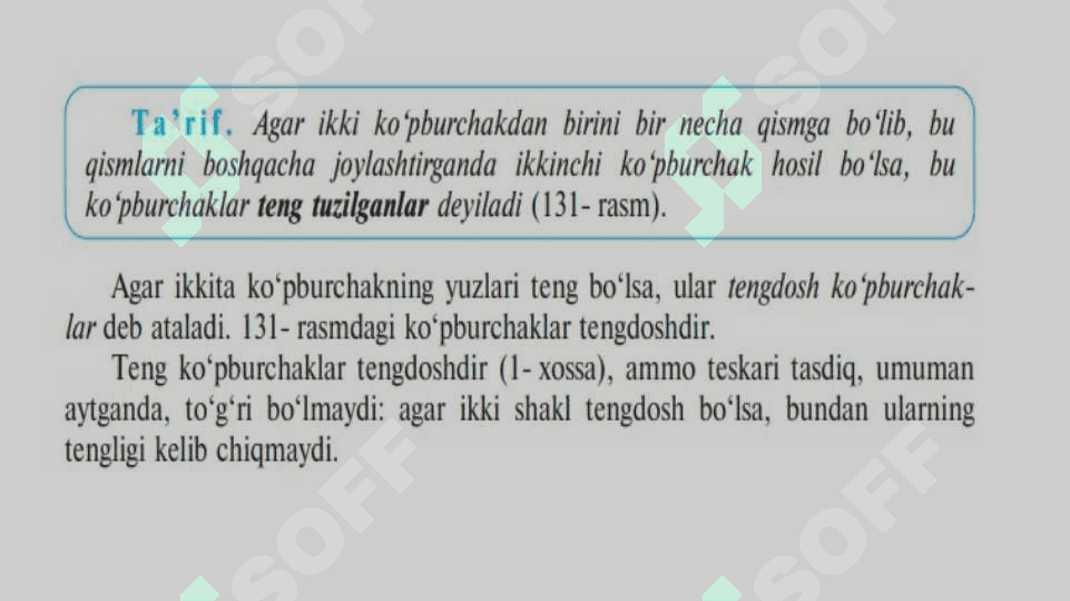 FIGURALARNING YUZI FIGURALARNI YUZINI OʻLCHADH 5