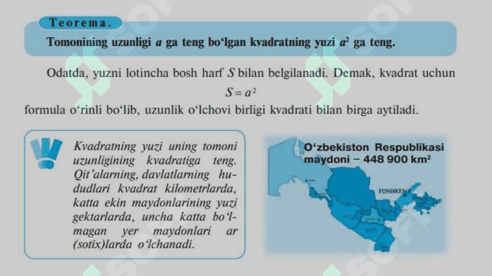 FIGURALARNING YUZI FIGURALARNI YUZINI OʻLCHADH 7