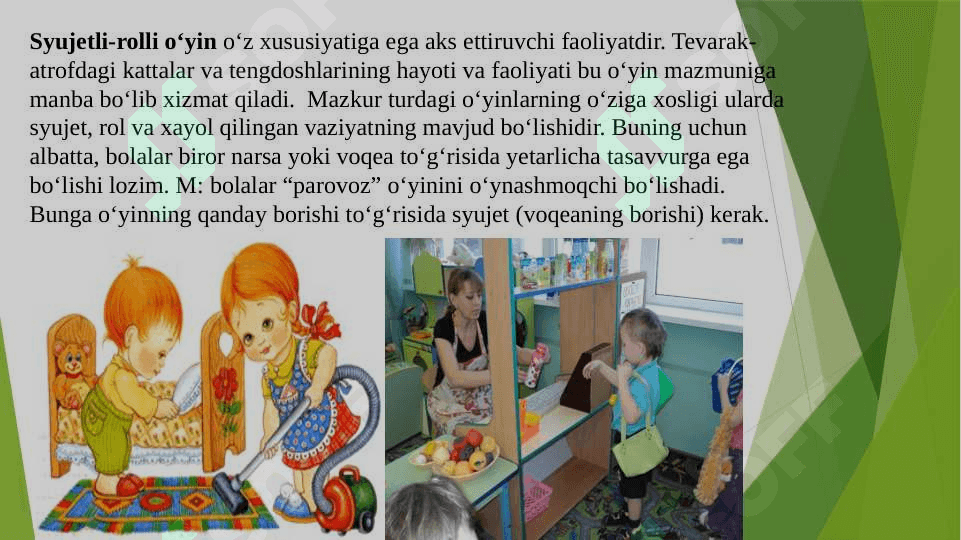 Oʻyinning bola faoliyati sifatidagi mohiyati va oʻziga xosligi 6