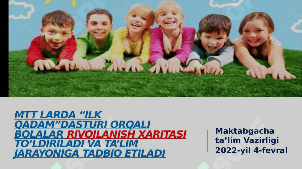 Takomillashtirilgan ilk qadam davlat dasturining ishlatish 7
