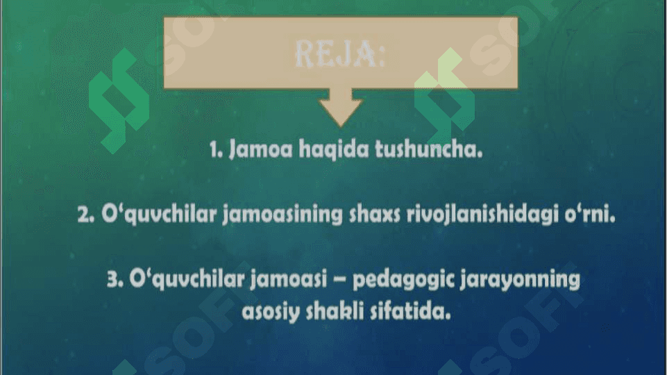 Bolalar tarbiya jamoasi yagona pedagogik jarayon 2