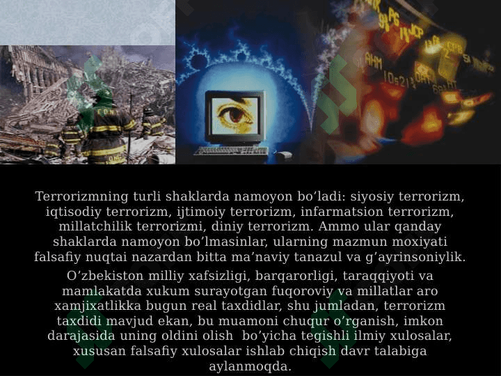 TERRORIZM SHAKLLARI 2