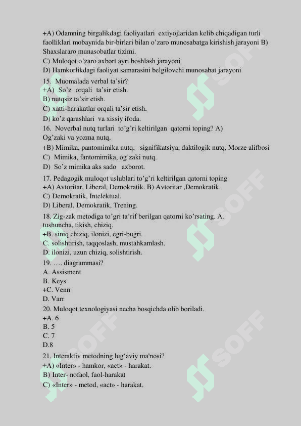 PEDAGOGIK MAHORAT TESTI 2024. 400 TA. 4