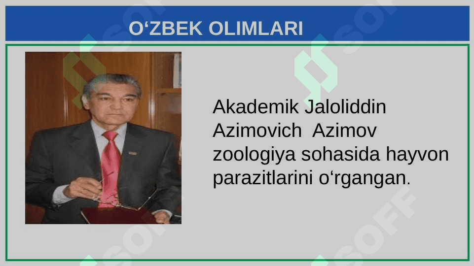 BIOLOGIYANI O'RGANISH USULLARI 5