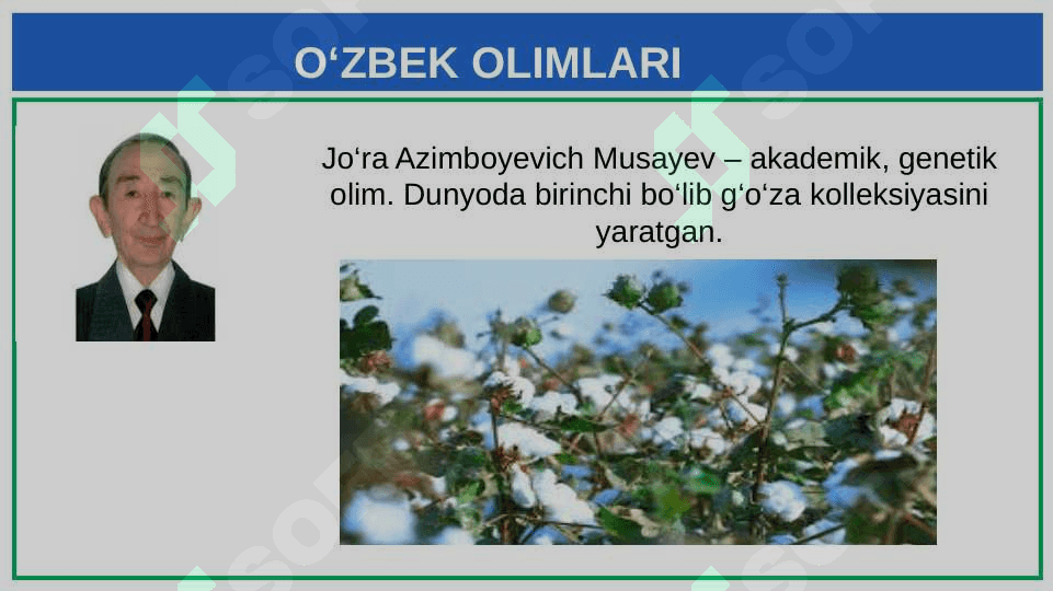 BIOLOGIYANI O'RGANISH USULLARI 6