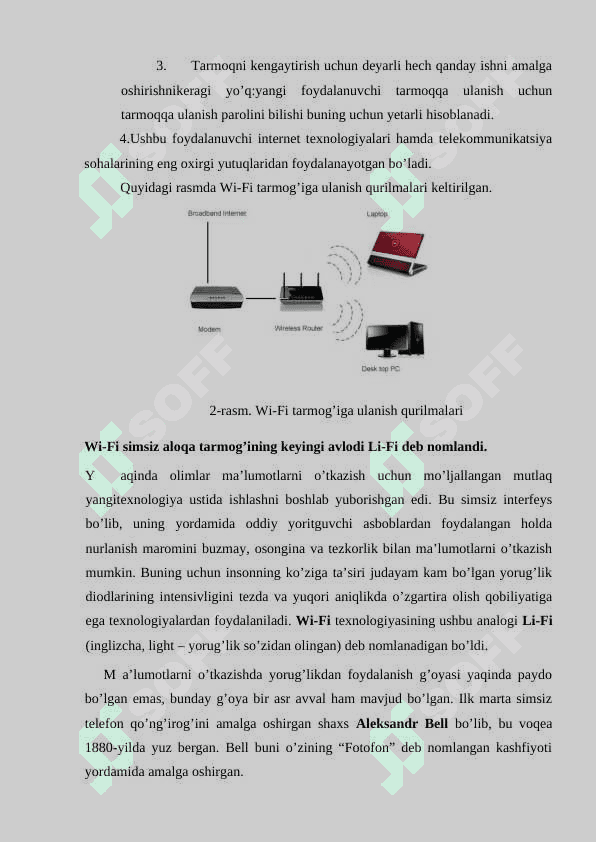 SIMSIZ LOKAL KOMPYUTER TARMOG'INI SOZLASH 6