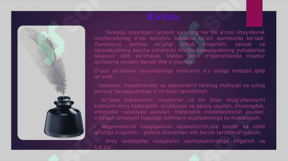 Ilmiy Matnlar Bo'yicha Taqdimot Tayyorlash 2
