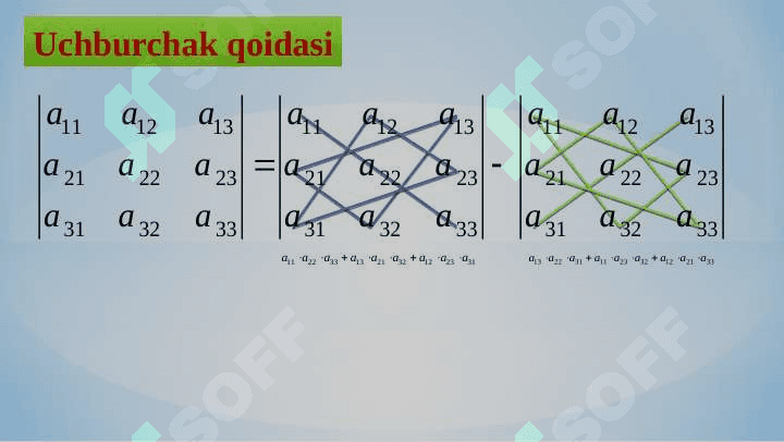 DETERMINANTLAR NAZARIYASI 6
