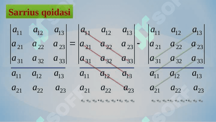 DETERMINANTLAR NAZARIYASI 7