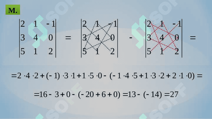 DETERMINANTLAR NAZARIYASI 8