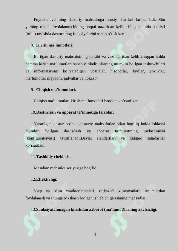 Dasturiy injinering fanidan “Airaport” loyihasini loyihalashtirish va ishlab chiqish mavzusida kurs ishi 5