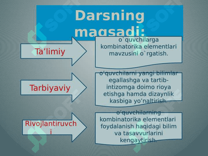 8-sinf algebra Kombinatorika elementlari 2