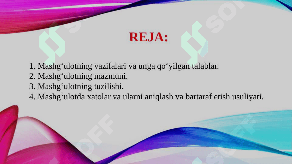 Mashgʻulotni tashkil etish va oʻquvchilar faoliyatini tashkil etish 2