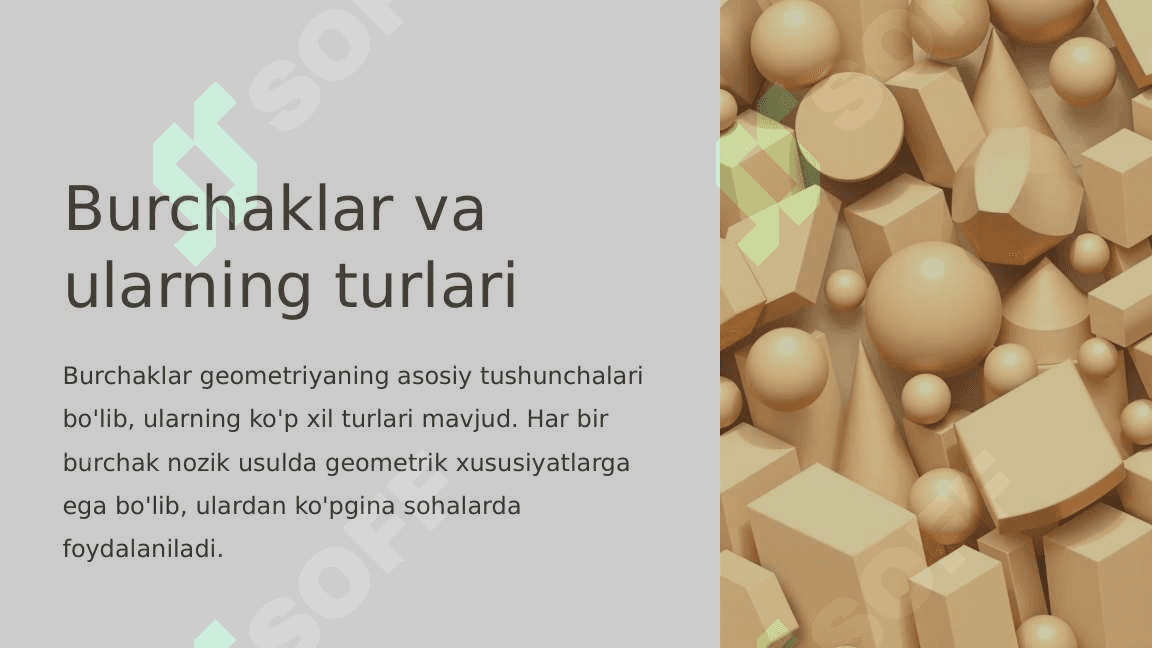 Burchaklar va ularning turlari 2