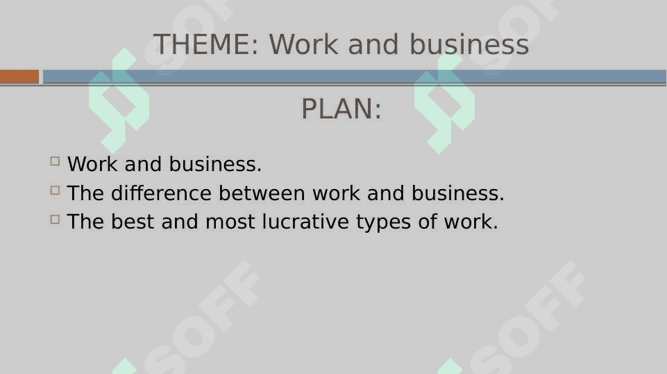 Work and Business 2