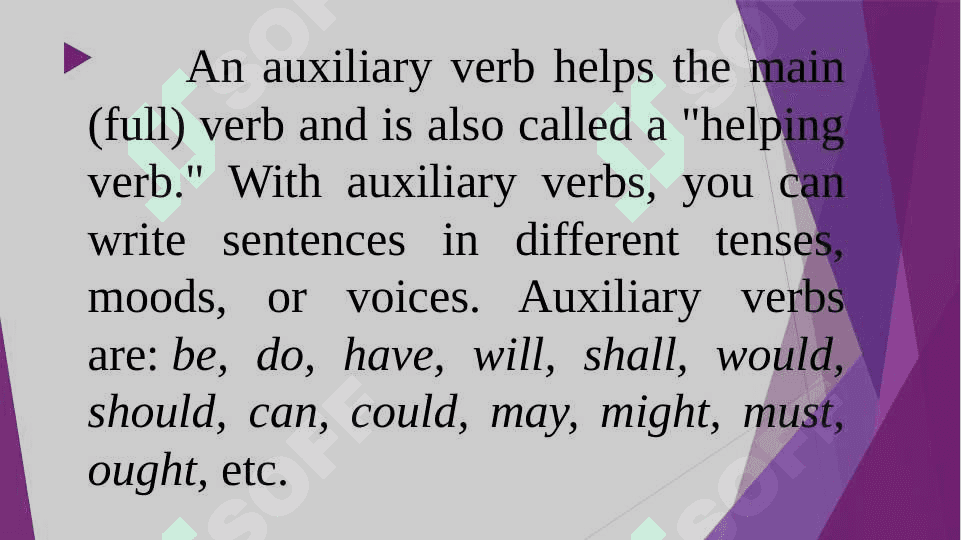 Auxiliary Verbs Be, Do, Have 3