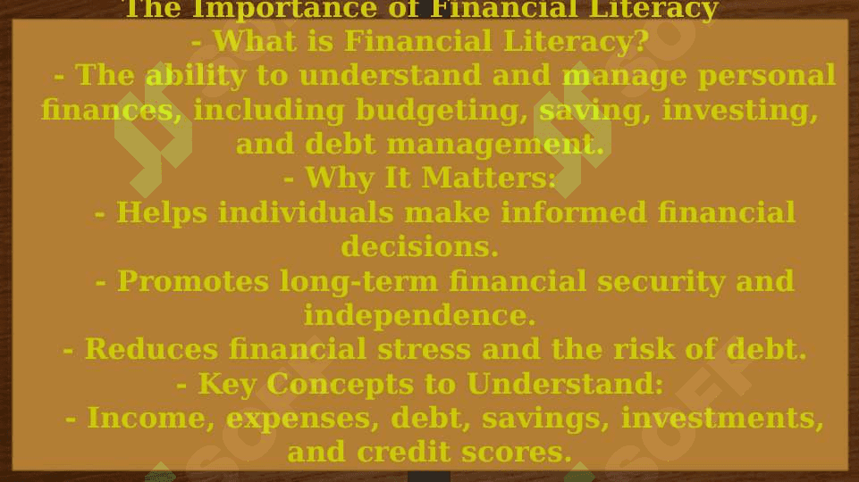 Money matters 2