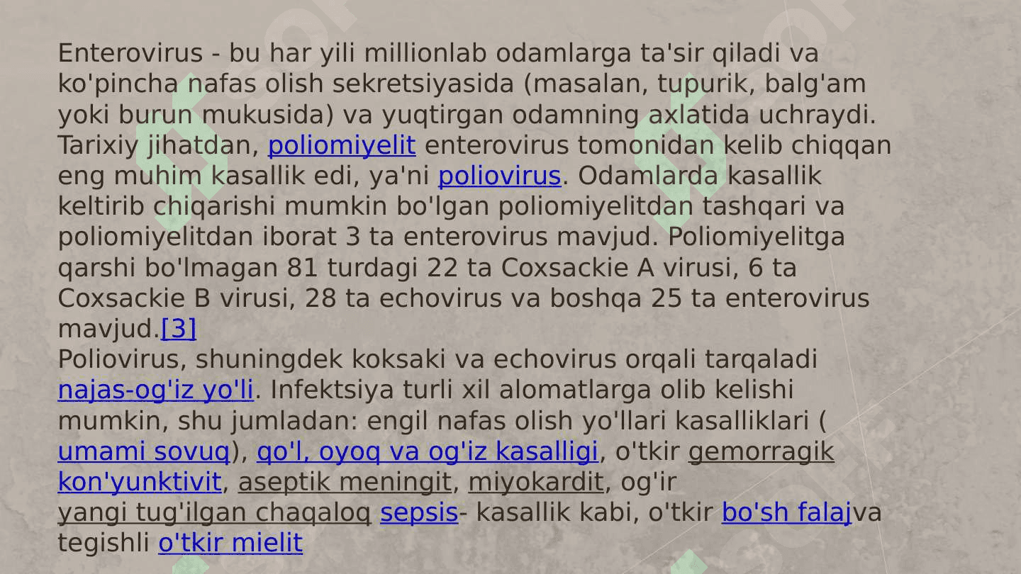 enteroviruslar va ularning xususiyatlari 2