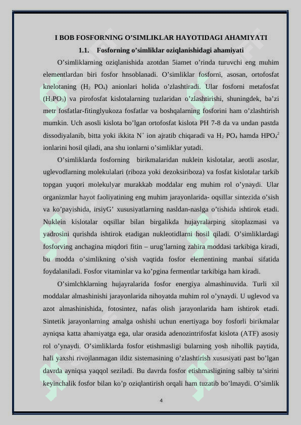 Fosforli moddalar va ularning energiya almashinuvidagi ahamiyati 4