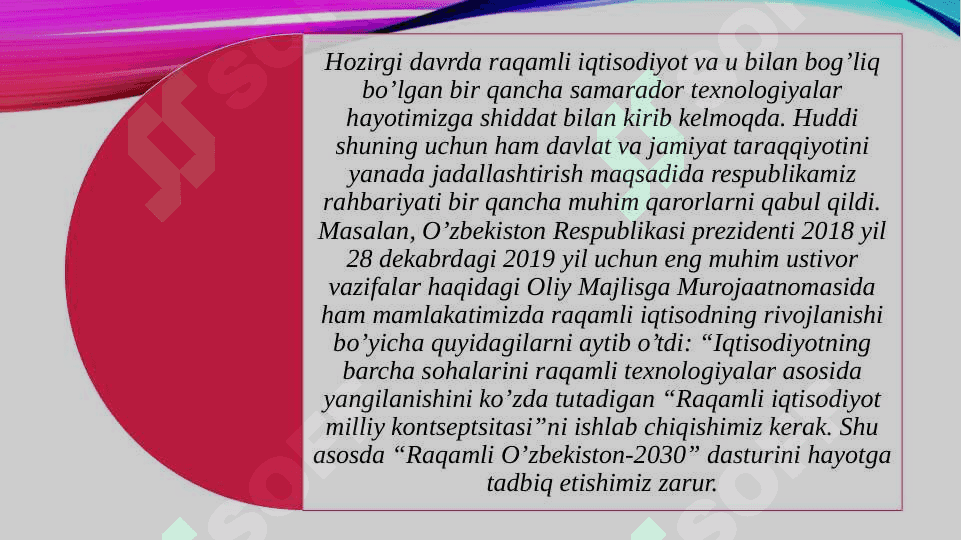 Mamlakat iqtisodiyotini rivojlantirishda informatika va raqamli texnologiyalarni oʻrni 2