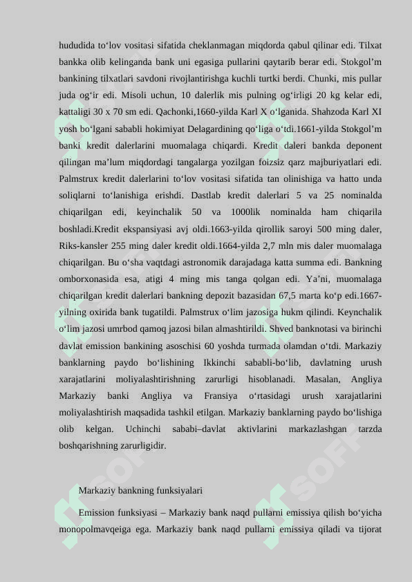 MARKAZIY BANKINING KREDIT TIZIMIDAGI O‘RNI VA FUNKTSIYALARI 3