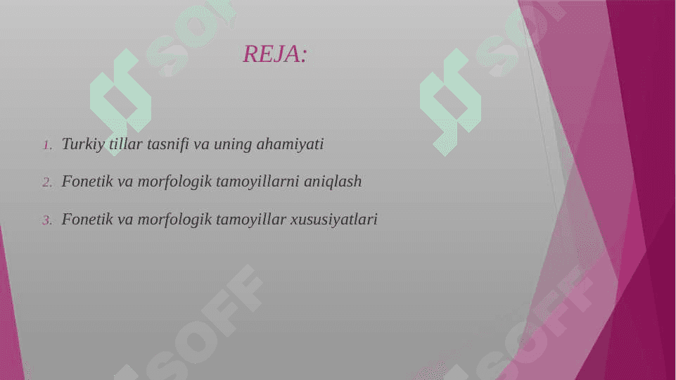 Turkiy tillar tasnifidagi fonetik va morfologik tamoyillar 2