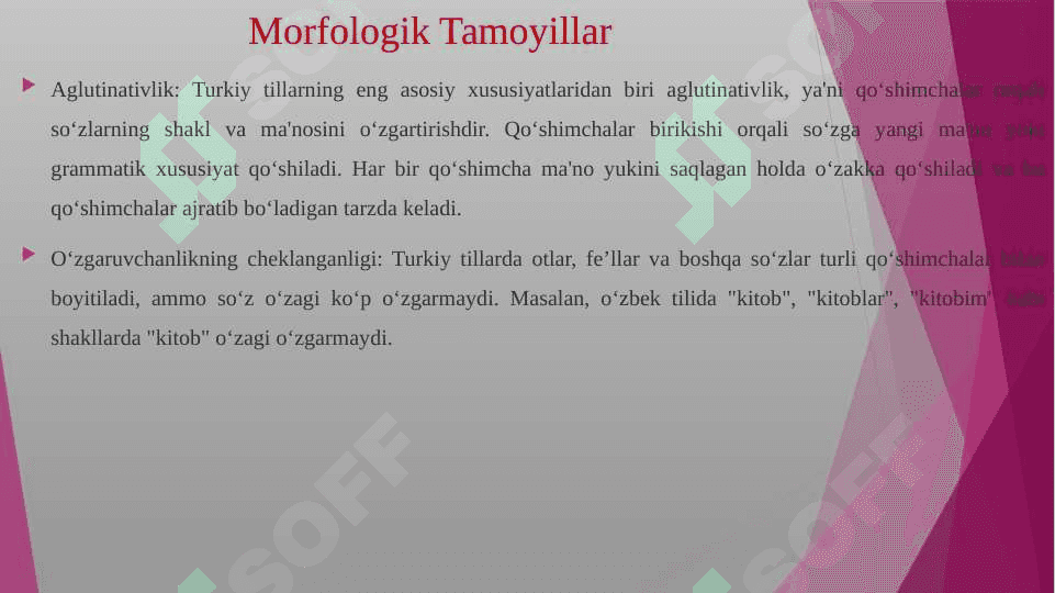 Turkiy tillar tasnifidagi fonetik va morfologik tamoyillar 5