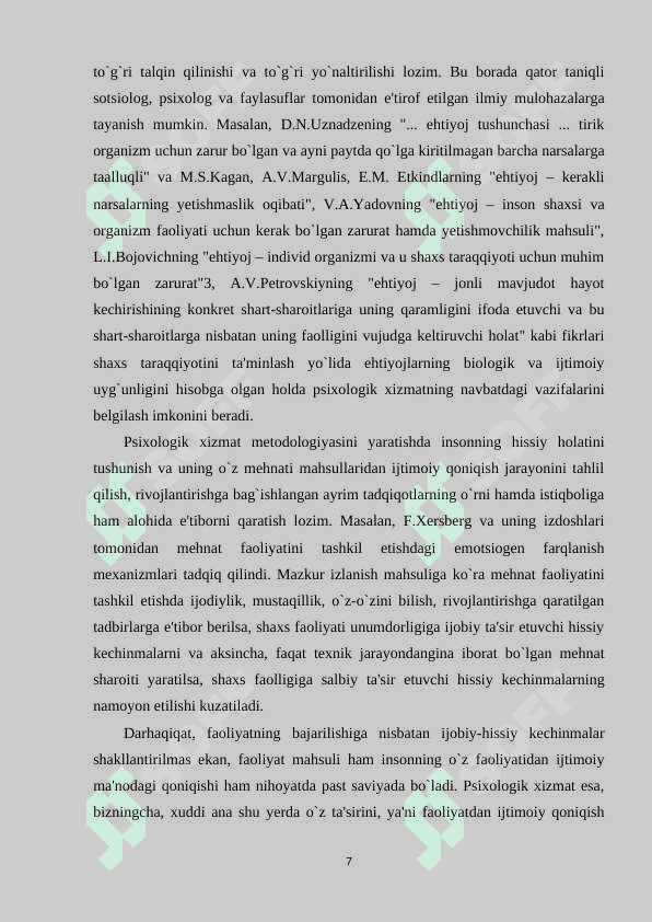 PSIXOLOGIK XIZMAT ASOSLARI 7