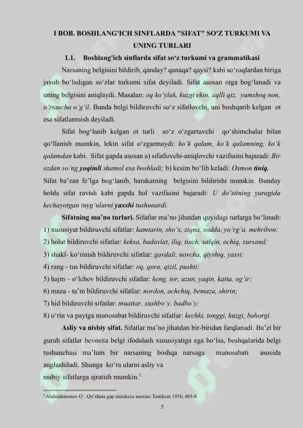BOSHLANG'ICH_SINFLARDA_SIFAT_SO'Z_TURKUMINI_O'RGANISH 5