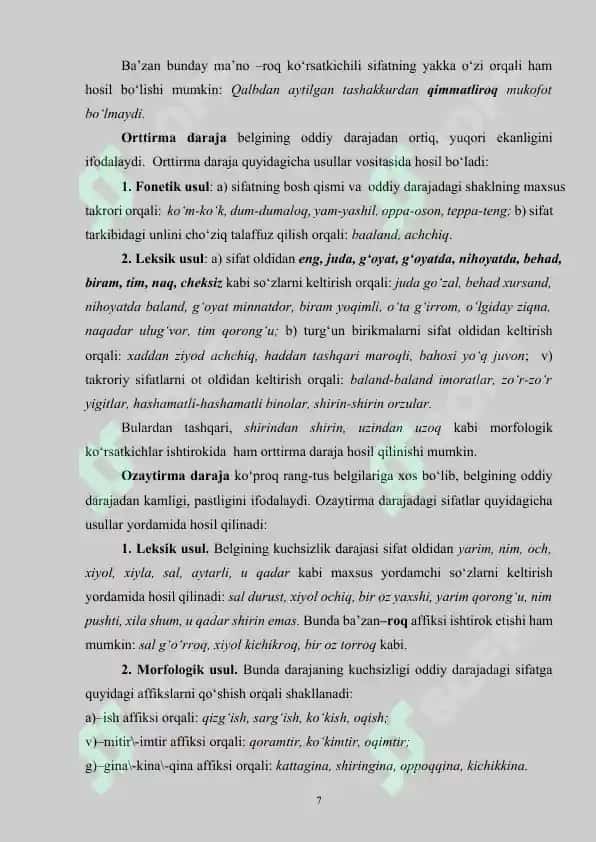 BOSHLANG'ICH_SINFLARDA_SIFAT_SO'Z_TURKUMINI_O'RGANISH 7