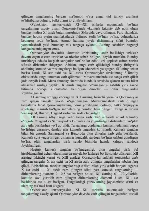 Tangalar tarixi va ularning siyosiy ahamiyati 8