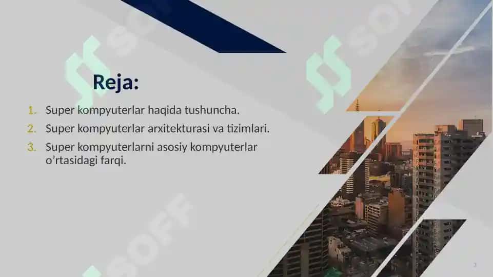 Super kompyuterlar va ularning xususiyatlari 3