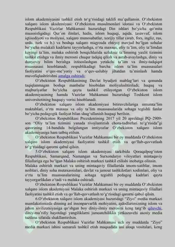 DUNYOVIY BILIMLAR VA DINIY E'TIQOD BIRLIGIGA ERISHISHNING AHAMIYATI 5