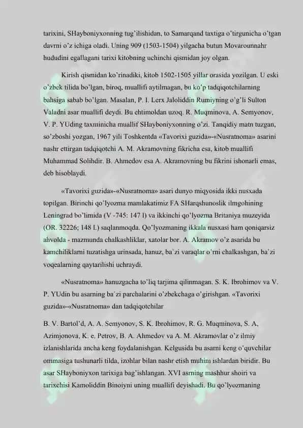 XVII-XVIII ASRLARDA BUXORO XONLIGIDA TARIXNAVISLIK 8