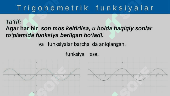 TRIGONOMETRIK FUNKSIYALAR. 3