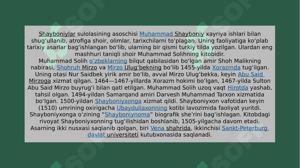 XVl-XlX asrlarda O'zbekiston xonliklarda tarixshunoslik 3