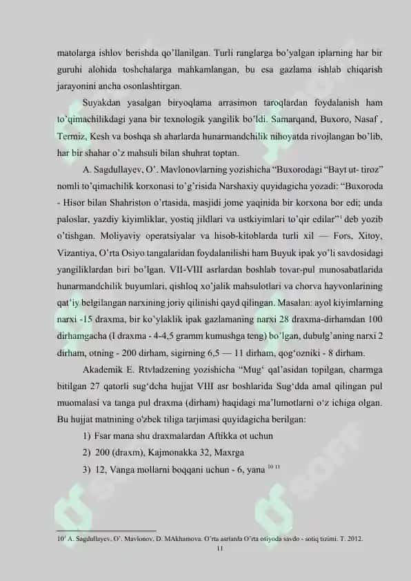 O’rta asrlarda O’rta osiyoda savdo munosabatiga oid ma’lumotlar 8