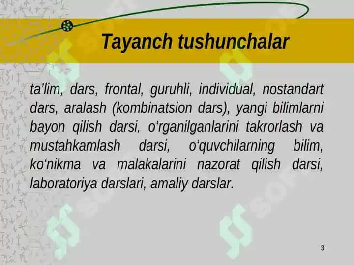 Ta’limni tashkil etish shakllari va turlari 3