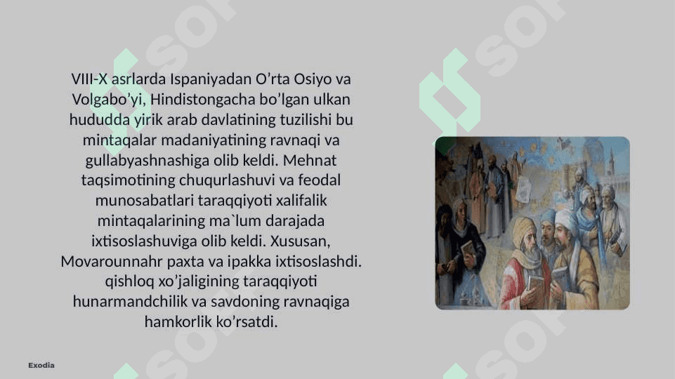 Musulmon uyg’onish davrida o’ziga xos xususiyatlari 2