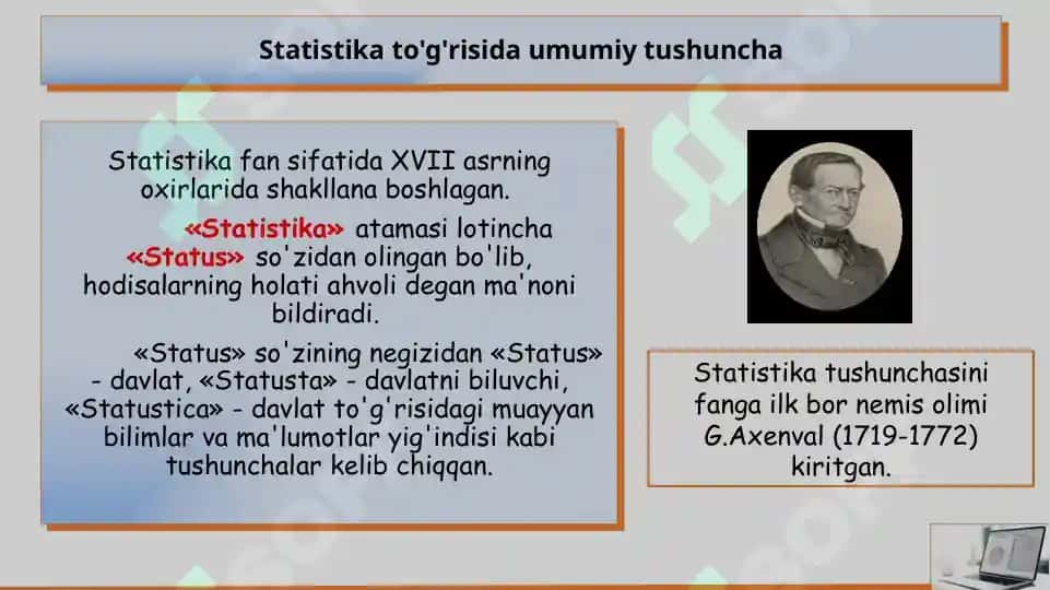 Statistika fanining predmeti va uslubi 2
