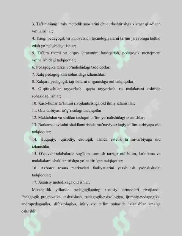 Mustaqillik yillarida Pedagogik fikrlar rivojining asosiy yo‘nalishlari 2
