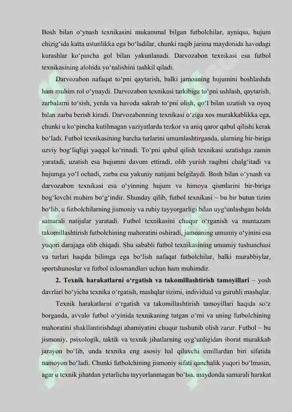 Futbol oʻyini texnikasi 4